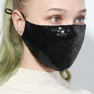 Sequins Adult Face Mask Washable Reusable